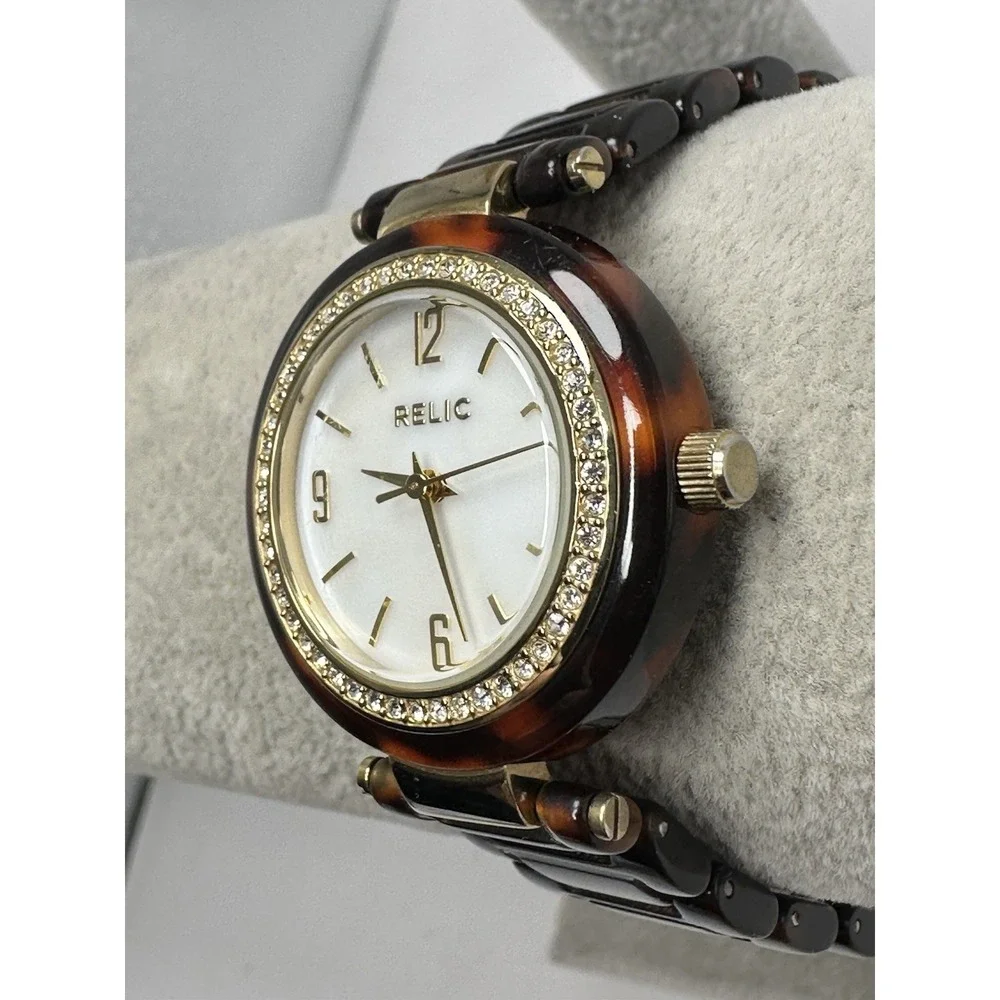 Relic ZR34137 New Battery Ladies MOP Watch 32MM 6.75